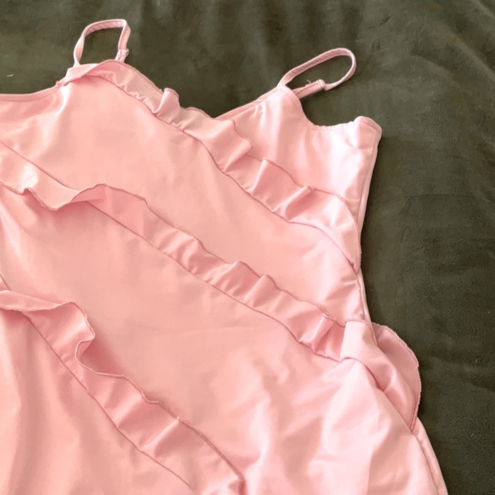 Pink mini dress